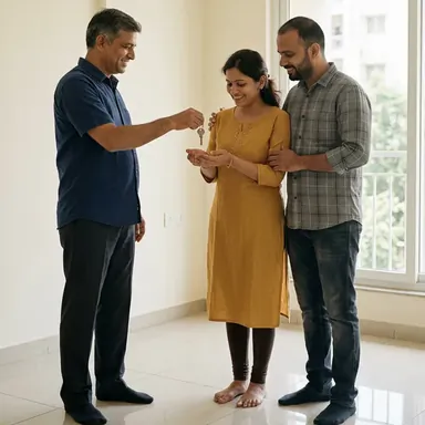 Keys handed to a buying family